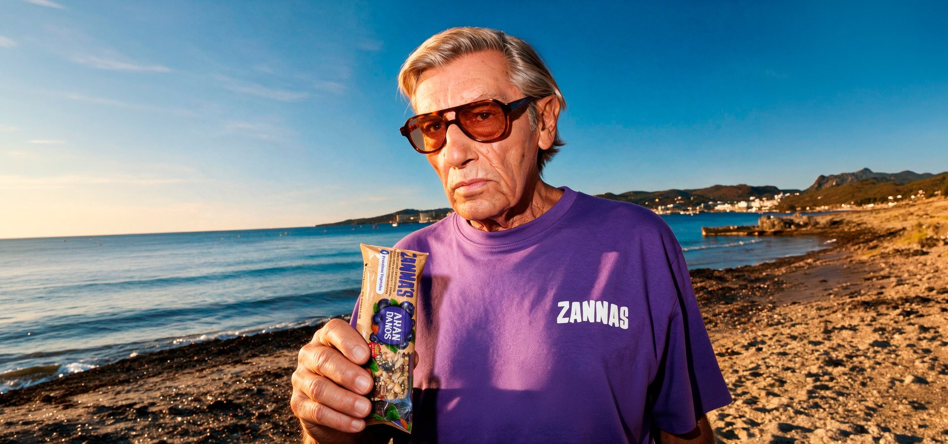 Barra de Arándanos Zanna's en la playa